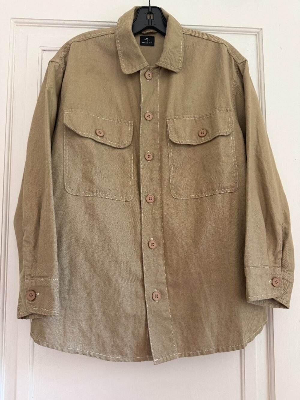 Thrills Organic Cotton Linen Overshirt Shacket